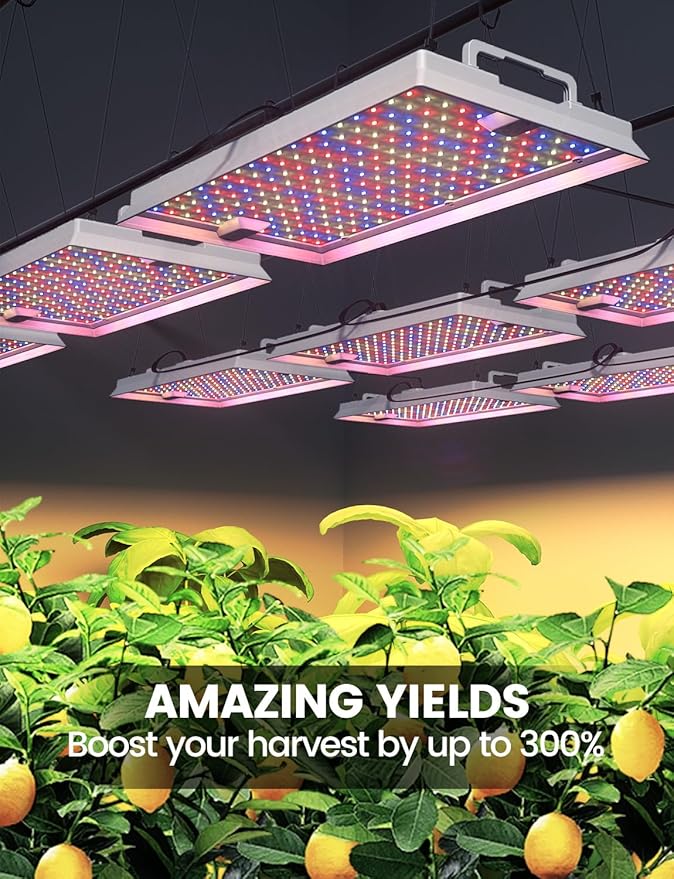 Plant Grow Light, [Smart APP & Expansive 3x2 Ft Coverage] Genuine 100W Output LED Full Spectrum for