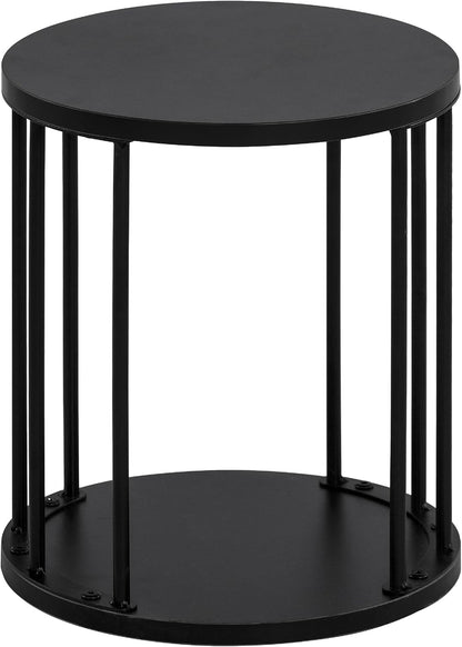 HDANI Small Round Wooden Step Stool for Kids Adults, 300lbs Load Capacity Garden Stool, Non-Slip