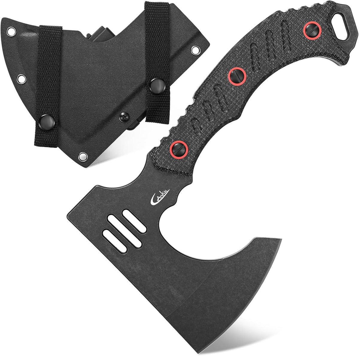 C1391 Camping Axe Camping Hatchet,DC53 Steel Blade with Micarta Handle Survival Hatchets Bushcraft