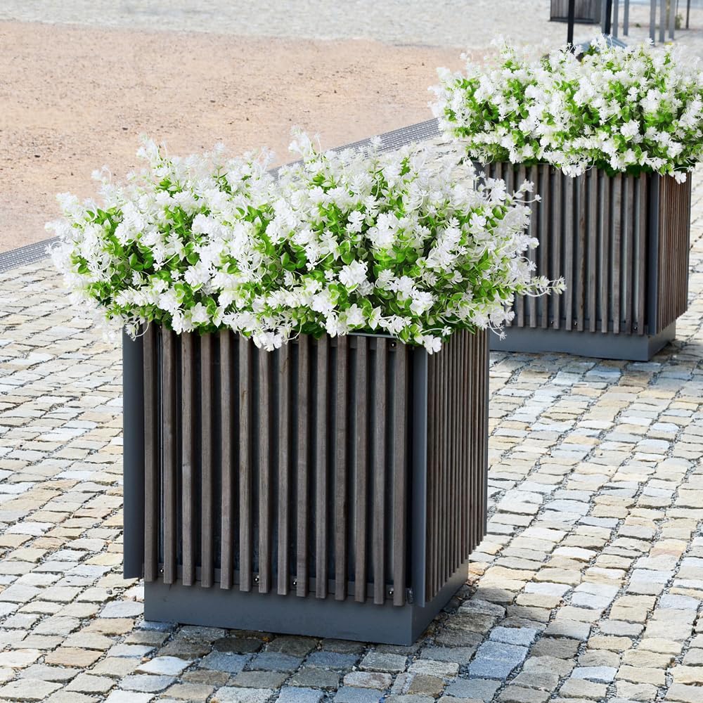 Artificial Flowers for Outside Artificial Faux Plants Flowers Outdoor Spring Decoration, Fake