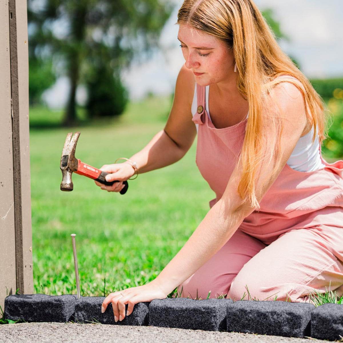 Beuta Landscape Edging | Garden Edging Border | Faux Stone Bricks for Lawn edging, Flower beds