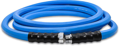 BluSeal Hot/Cold Water Rubber Garden Hose, 100% Rubber, Ultra-Light, Super Strong, 500 PSI, 50F to