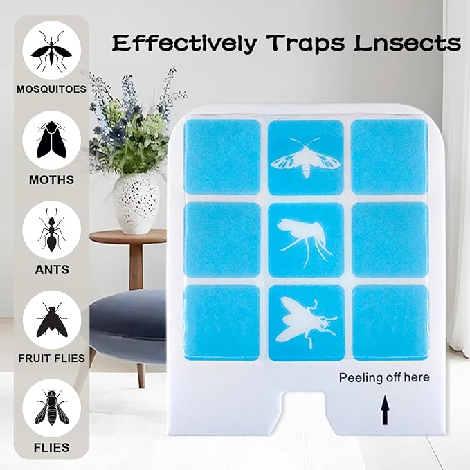 20 Pcs Refill Glue Cards Compatible with Safer Home SH502, SH503 Indoor Fly DT3005W Plug-in Bug