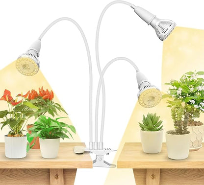 SANSI LED Grow Lights for Indoor Plants, 450W Full Spectrum Clip-on Gooseneck Grow Light with
