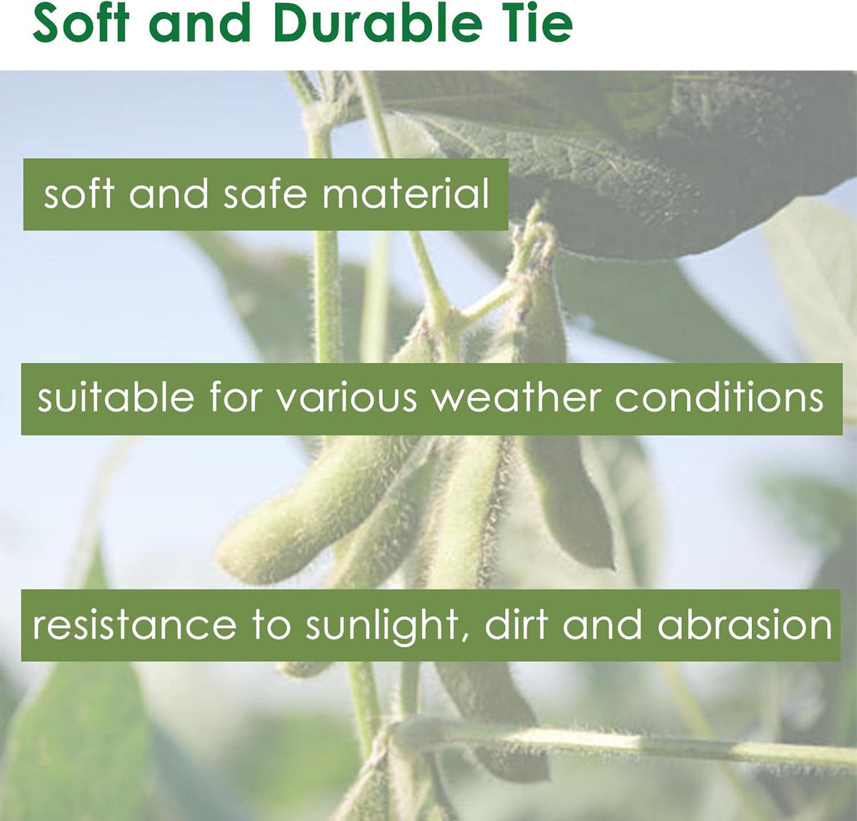Soft Plant Tie Garden Plant Twist Tie TPR Plant Supply, for Supporting and Fixing Garden Planting