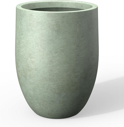 Kante 21.7" H Mint Green Tall Planter, Large Outdoor Indoor Decorative Pot with Drainage Hole and