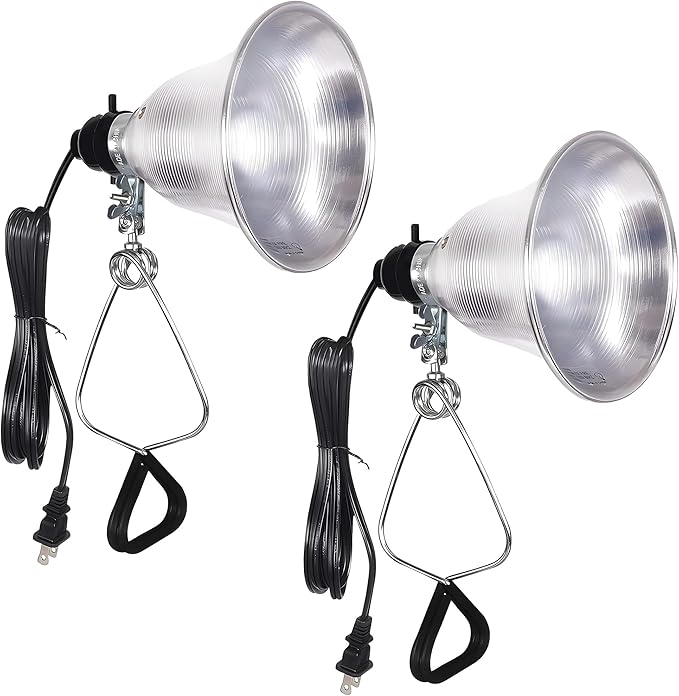 Simple Deluxe Clamp Light with 5.5 Inch Adjustable Aluminum Reflector, Suit for E26 Socket Max 60