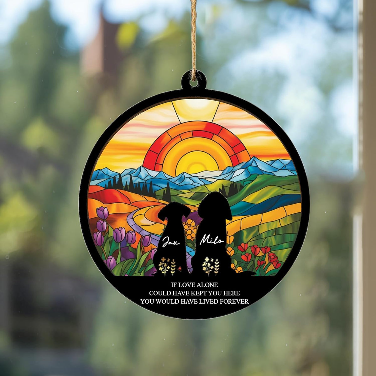 Personalized Dog Memorial Ornament with Name & Breed, Custom Pet Loss Gift, in Loving Memory Pet