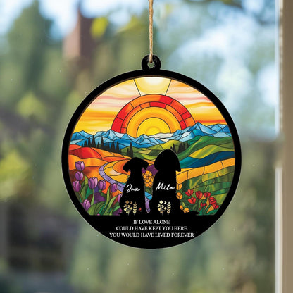 Personalized Dog Memorial Ornament with Name & Breed, Custom Pet Loss Gift, in Loving Memory Pet