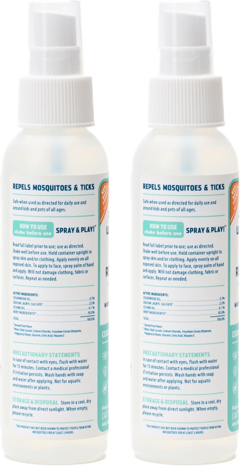 Wondercide - Mosquito, Tick, and Insect Repellent with Natural Essential Oils - DEET-Free Bug Spray