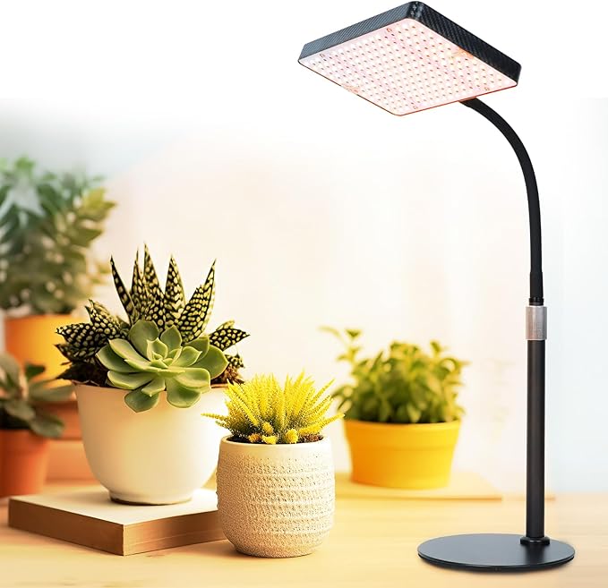 FECiDA Desk Grow Lights for Indoor Plants, Table Top Grow Light UV-IR Full Spectrum, 2000 Lumen LED