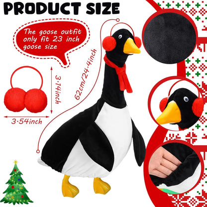 Outus Halloween Penguin Goose Outfits Funny Penguin Porch Goose Outfit 23 Inch Holiday Lawn Plastic