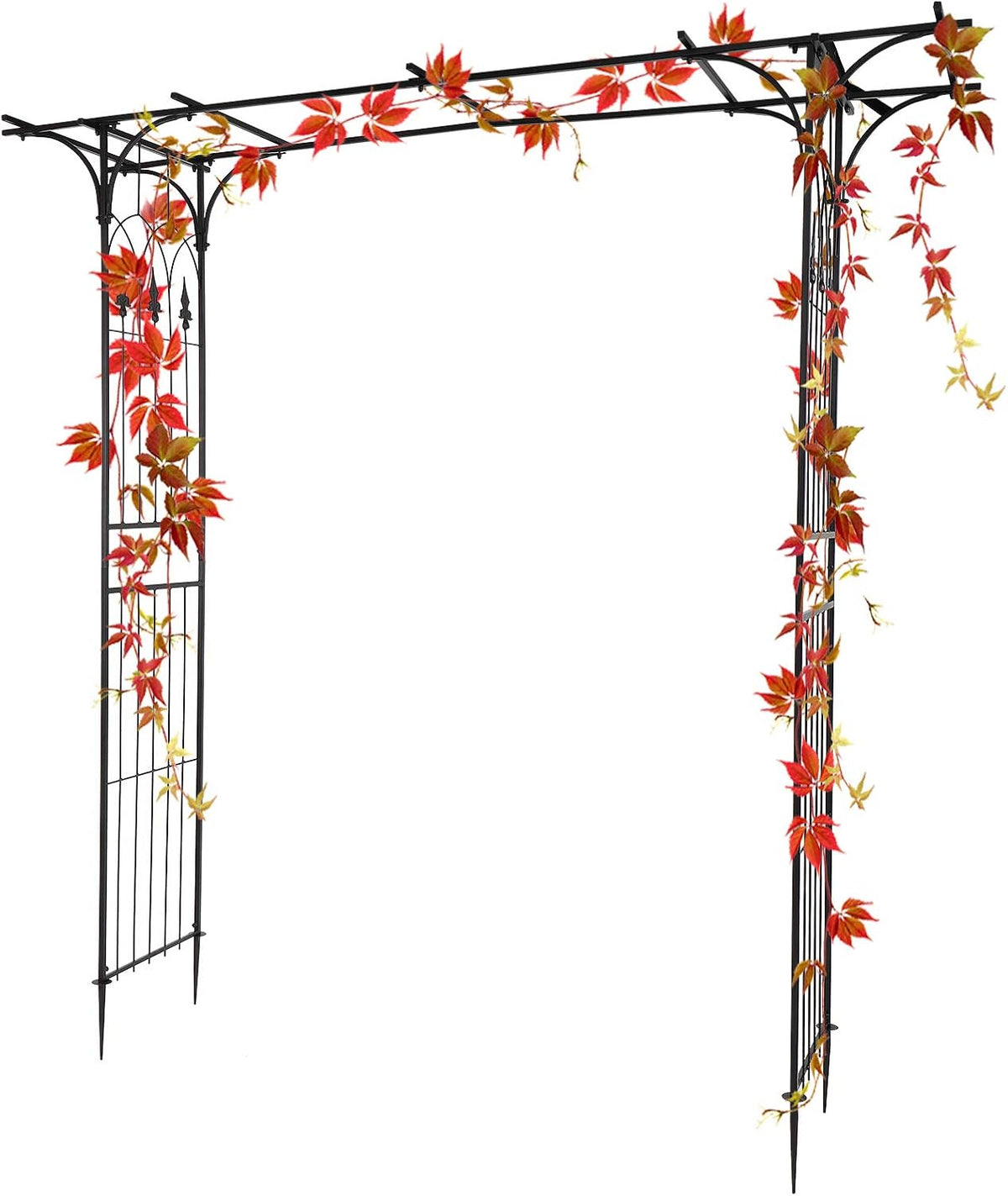 VINGLI Garden Arbor, Arch Archway for Wedding Ceremony Party, Steel Garden Trellis for Plant