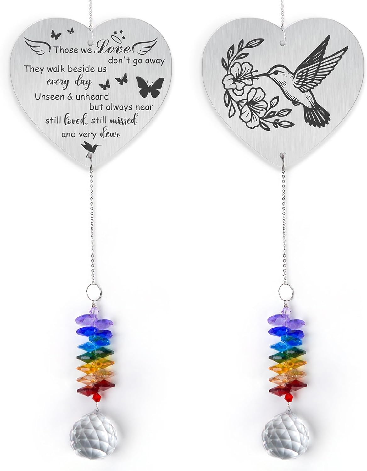 Memorial Suncatcher Ornament - Those we Love Don't go Away - Sympathy Gift for Loss of Loved One
