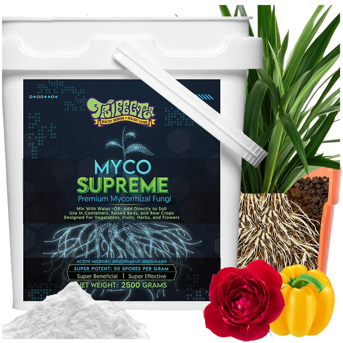 Mycorrhiza for Soil, Root Stimulator for Plants, Ultra Concentrated Mycorrhizae for Plants Strong