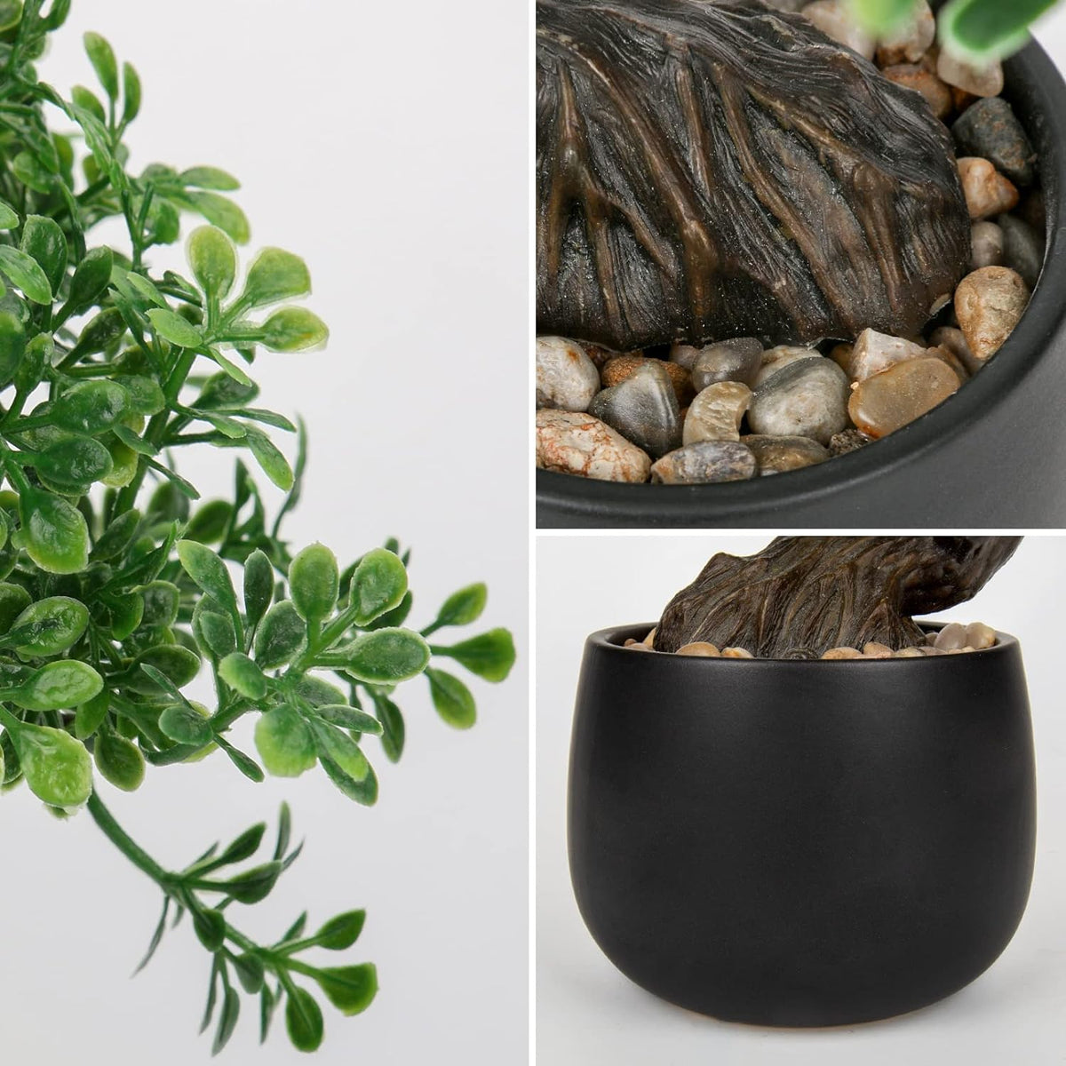 Artificial Bonsai Tree Juniper Faux Plants Indoor Fake Plants Decor with Ceramic Pots for Home
