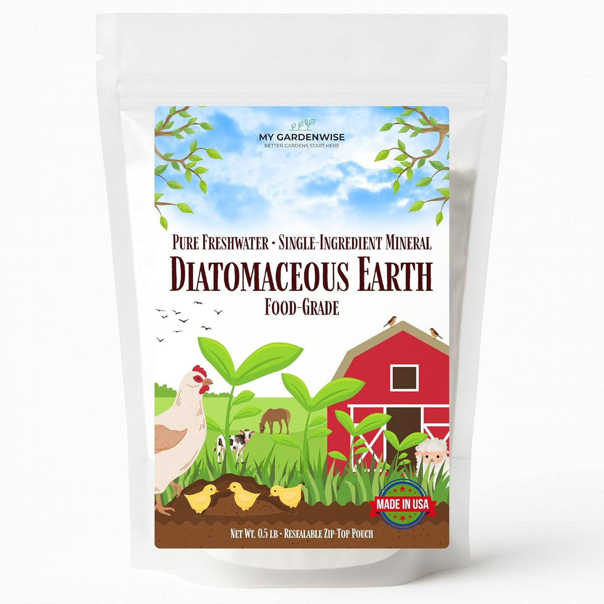 Diatomaceous Earth Food Grade – Diatomaceous Earth (DE) Powder – Pets & Plants Safe – Made in USA