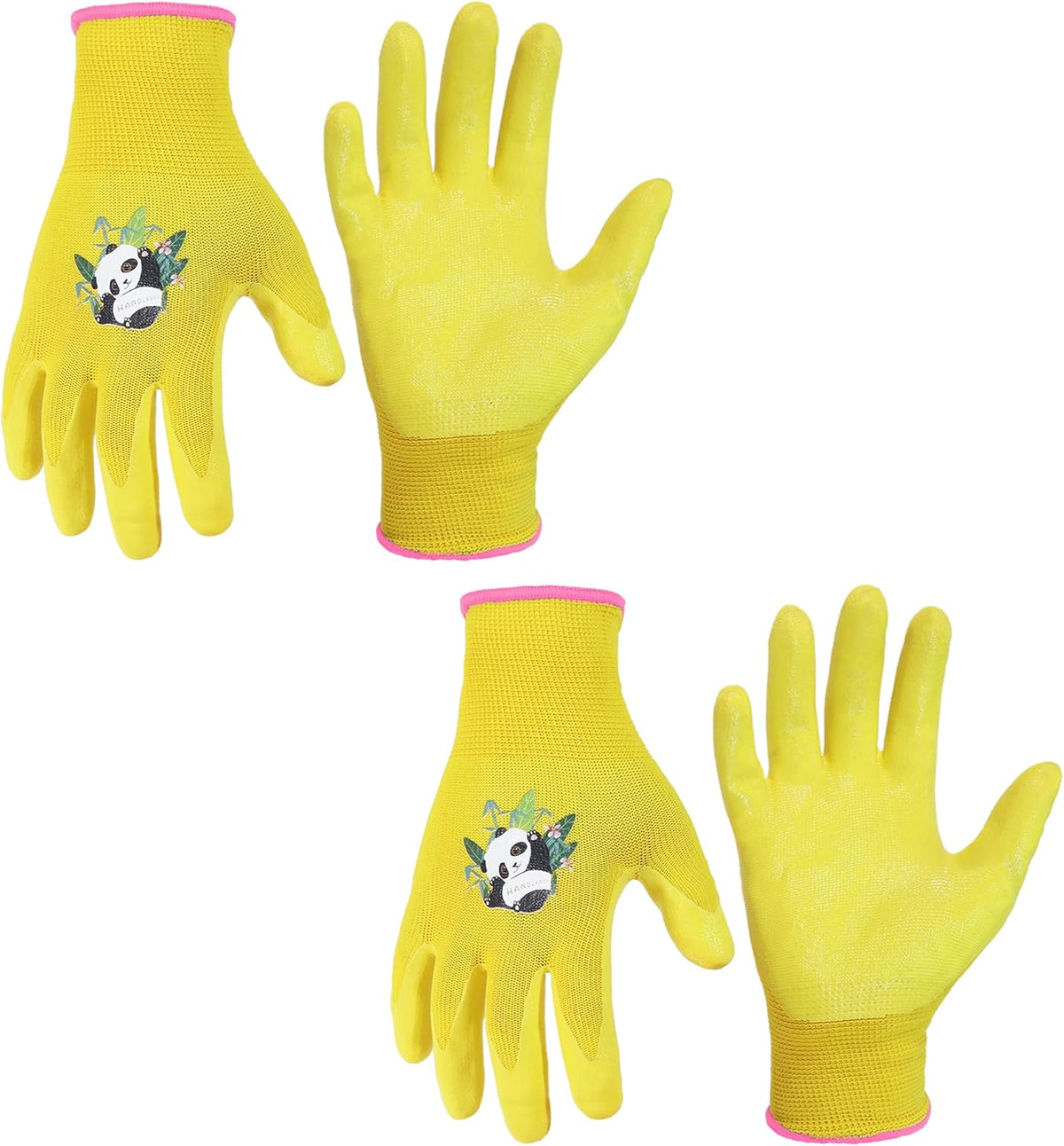 HANDLANDY 2 Pairs Kids Gardening Gloves, Toddler Children Garden Yard Work Outdoor Playing Gloves