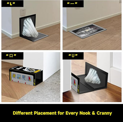 12-Pack Extra Wide Rat Traps, Heavy Duty Glue Traps for Mice & Rats - Eco-Friendly Indoor Pest