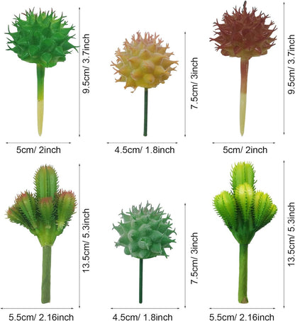 N|A Cayway 10 PCS Artificial Cactus and Succulent Plants - Faux Cacti Decor for Decoration - Bulk