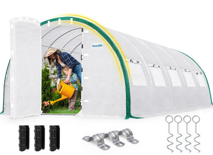 Quictent 25x10x6.6 FT Premium Greenhouse for Outdoors with 2 Door Frames