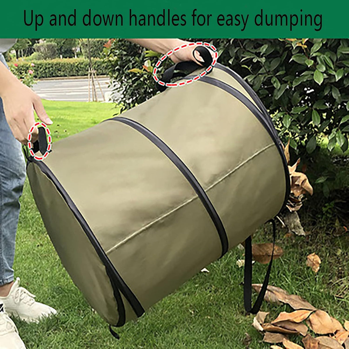 Camping Trash Can, Pop-Up Trash Can/Recycle Bin, Car Garbage Can,Reusable Outdoor Trash Garden Yard