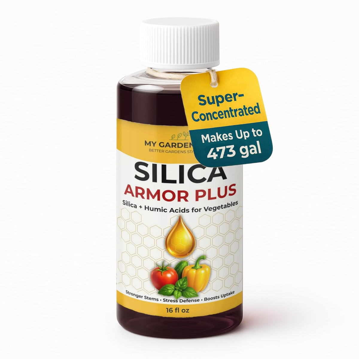 Silica for Plants – Liquid Plant Silica with Humic Acid – Silica Armor Plus for Vegetables
