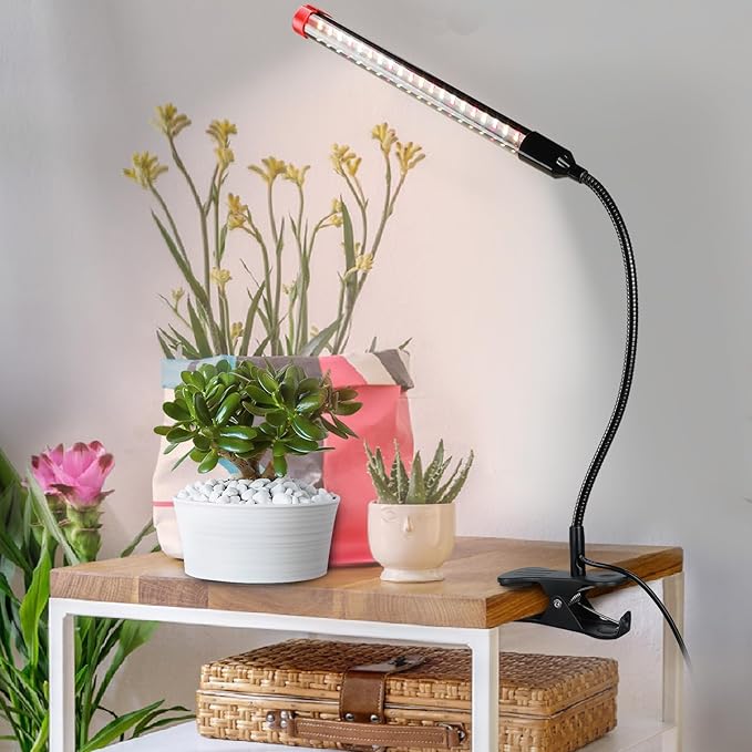 Game Changer! FECiDA 2Pack 9W Power Home Plug, NOT 5W Adapter, Clip Grow Lights for Indoor Plants