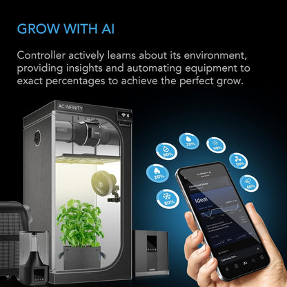 AC Infinity Controller AI+ Environmental Controller, Dynamic AI Controls Grow Devices, Insights