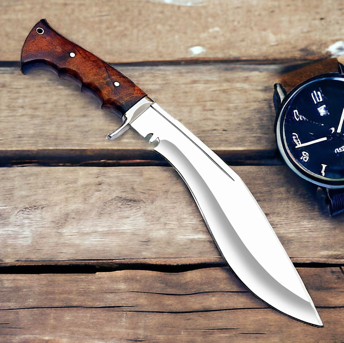 Poshland Fixed Blade Hunting Knife. Sturdy knife to last long fully hand-made with sheath included
