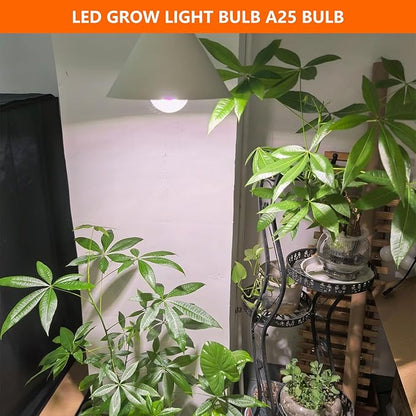 A25 Bulb Plus Size, 15W Grow Bulb,150W Equivalent,LED Grow Light Bulbs, Full Spectrum Grow