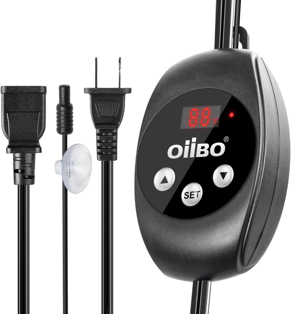 Oiibo Reptile Dimming Thermostat Heat Lamp Temperature Controller, Light Bulb Thermostat with