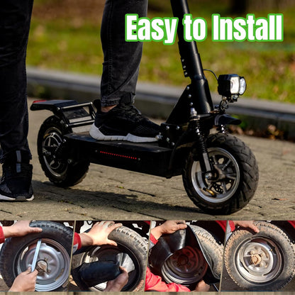 200x50" Inner Tubes, 2 Pack Heavy Duty Replacement Electric Scooter Tire Inner Tube Compatible with