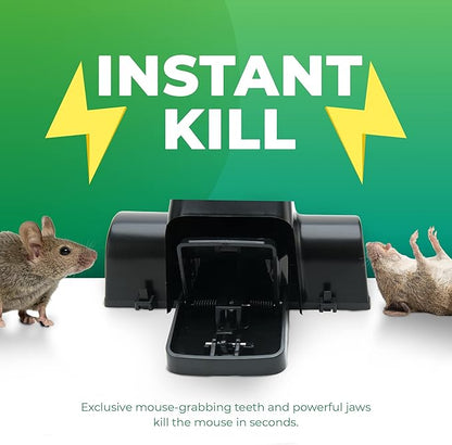 Rat Traps Indoor and Outdoor - 2 Pack Dual-Entry Large Rat Trap Outdoor and Indoor for Home, Garden