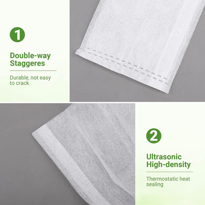 GREANER 400 PCS Nursery Bags - 5.5"x6.3", Biodegradable Plant Starter Bags, Thickened Non-Woven