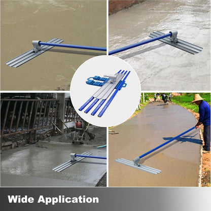 Bull Float Aluminum Magnesium Alloy Concrete Float 48"x8" Round End Board Kit trowel Tool Cement