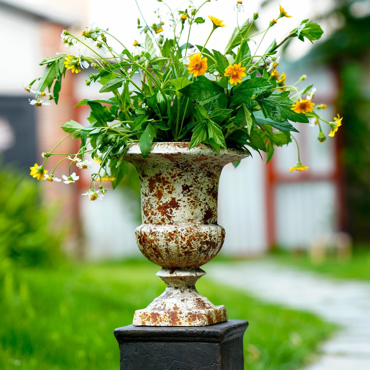 9 inch Retro Planters Urn Outdoor Planters Indoor Decor - Vintage Pots Tree Planter for Outdoors