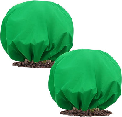 NNG 2PCS 9.7ft Dia. Round Winter Plant Covers Reusable Tree Freeze Protection with Drawstring