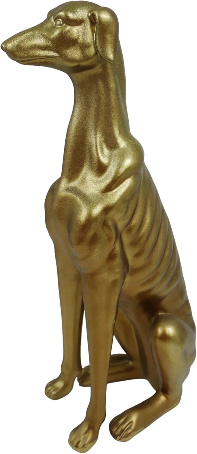 Exquisite Greyhound Sculpture, Unique Resin Dog Statue for Home Decor, Coffee Table, Entryway
