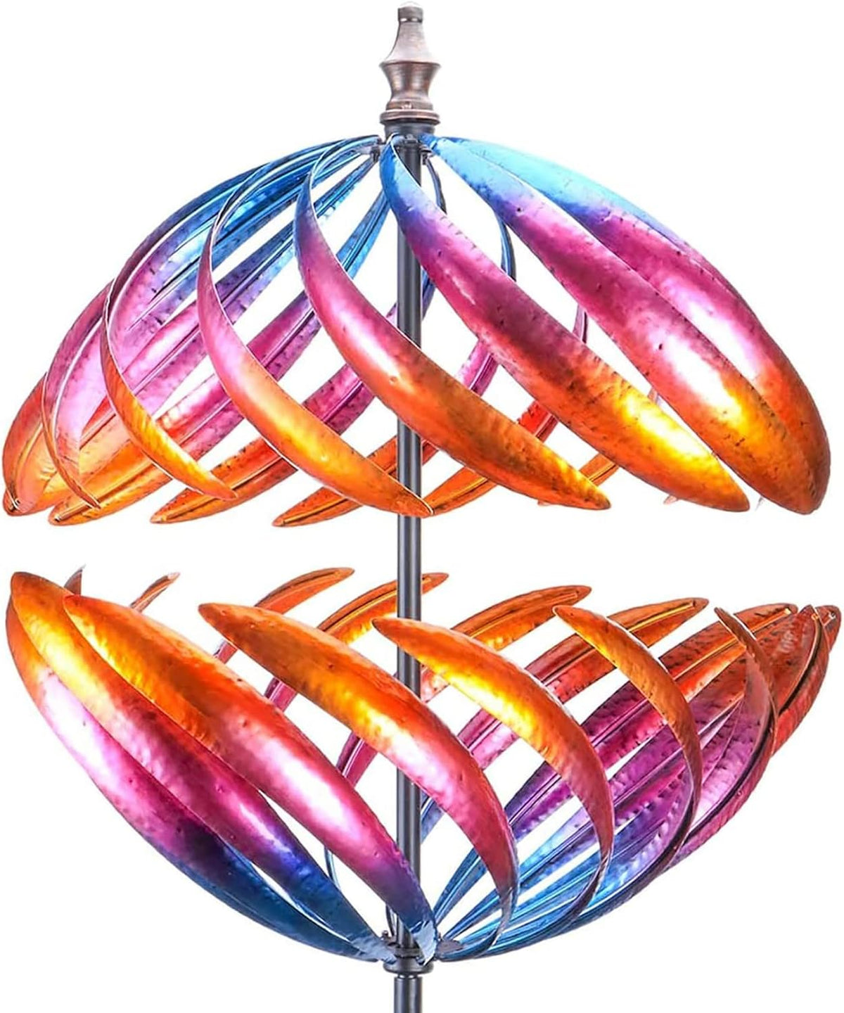 MUMTOP Wind Spinner 360 Degrees Double Steel Metal Wind Sculpture is Suitable for Decorating Your