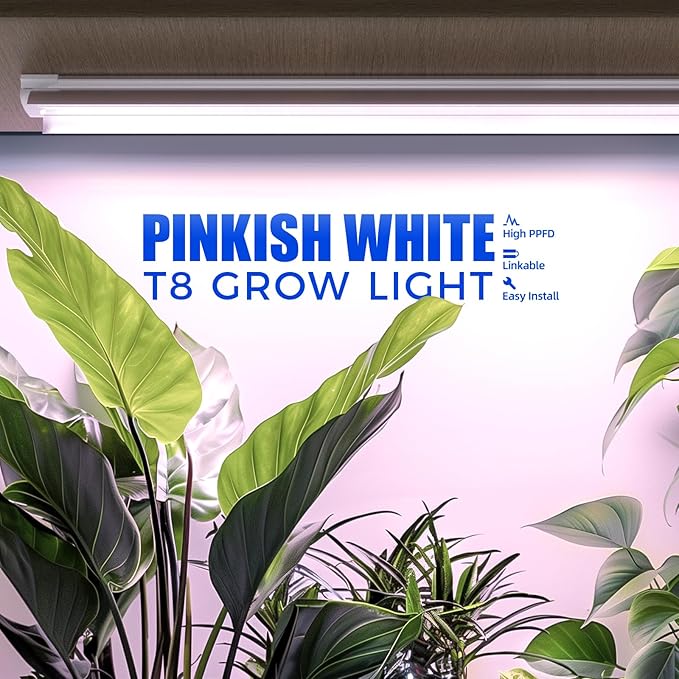 Barrina LED Grow Lights, Full Spectrum, 180W(6 x 30W, 1000W Equivalent), 3ft Grow Light Strips, T8