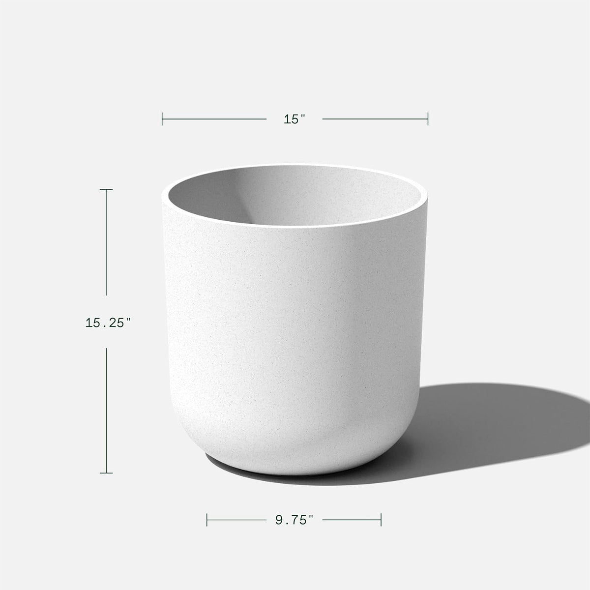 Veradek Mason Series Lima Planter - Round Planter for Indoor or Outdoor Porch/Garden | Made from