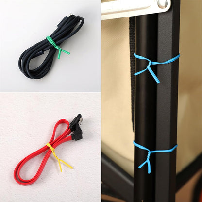 Tangyinrd 300 pcs 5 inch Blackish Green Plastic Twist Ties, Cable Ties, for Bags, Gardening Tools