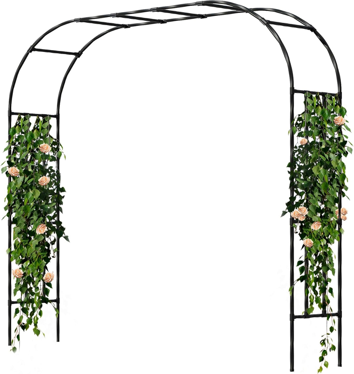Garden Arch Trellis, Trellis Arch for Climbing Plants Outdoor, 8.2 x 7.9FT Metal Full Garden Arbor