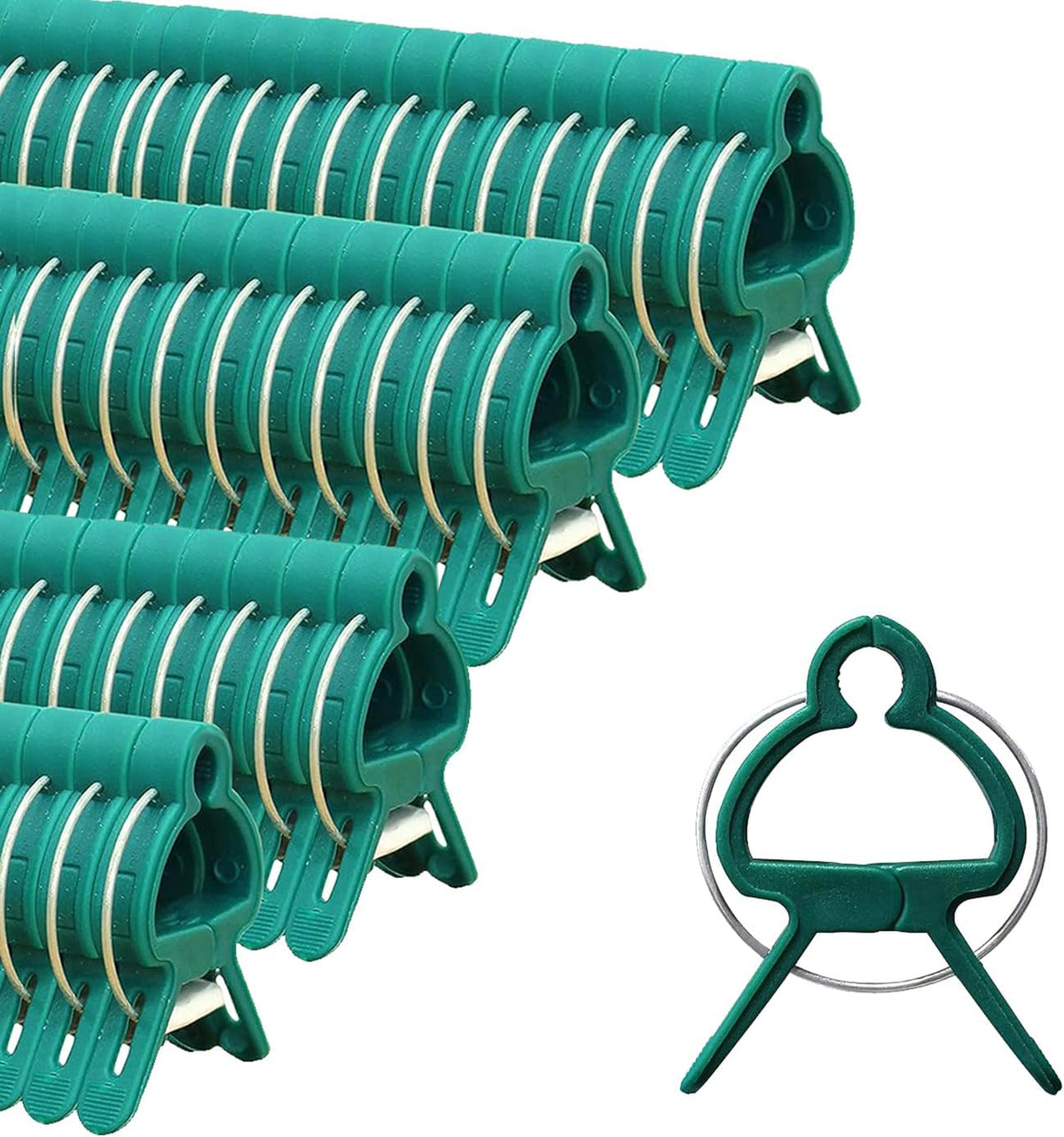 60 Garden Plant Clamps,Plant Support Clamps Hold Plant Stems,for Multi-Purpose Plants Rattan Clamps
