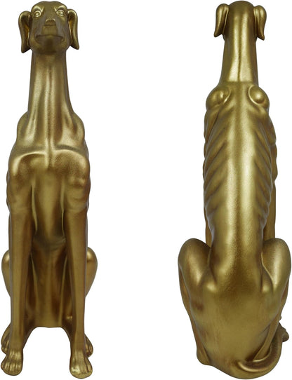 Exquisite Greyhound Sculpture, Unique Resin Dog Statue for Home Decor, Coffee Table, Entryway