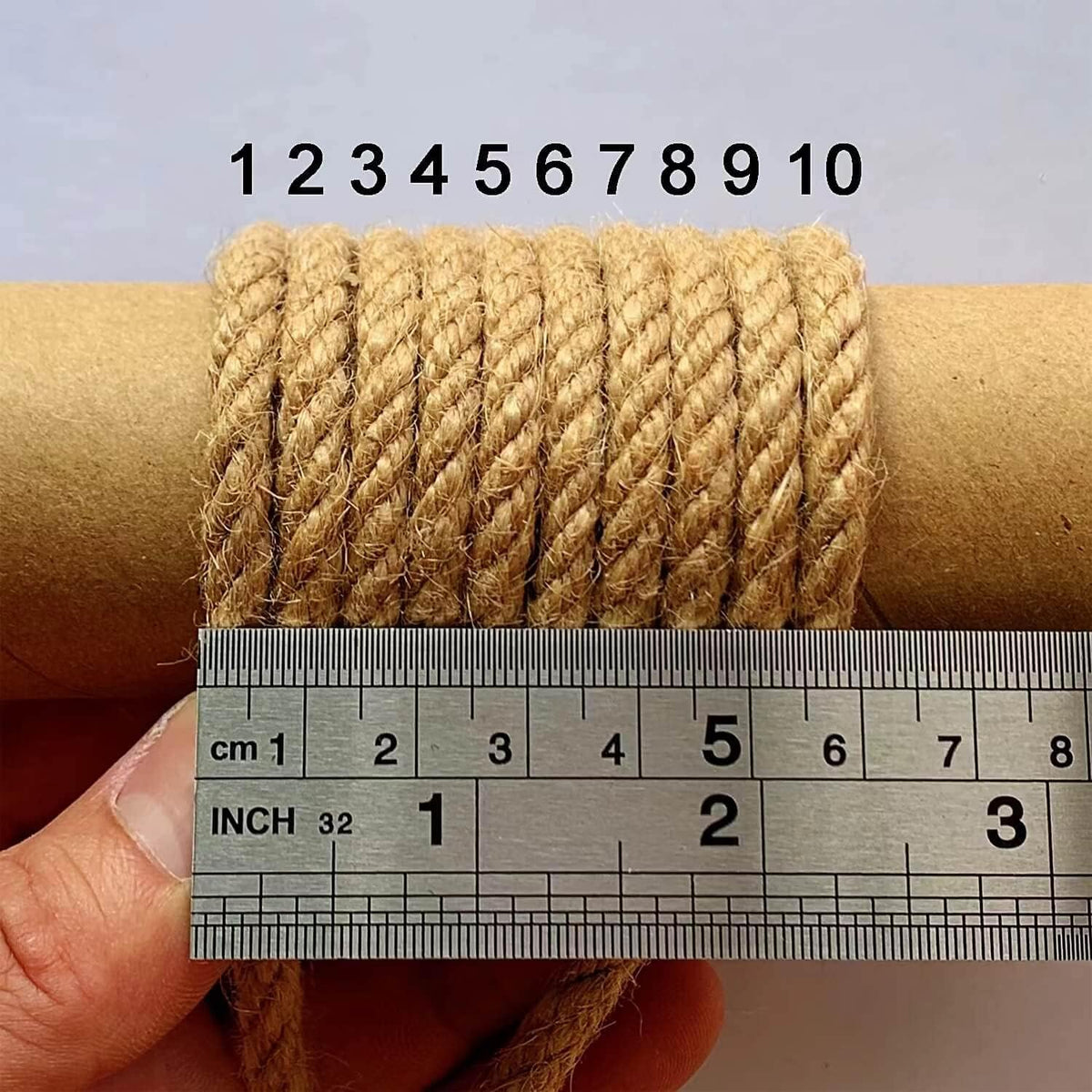 2-Pack Natural Jute Twine Rope, 6mm x 656ft Heavy Duty & Eco-Friendly - for Crafts, Gardening, Cat