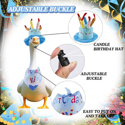 Porch Goose Outfits for 23" Plastic Porch Goose Birthday Outfit Goose Clothes for Cement Goose for