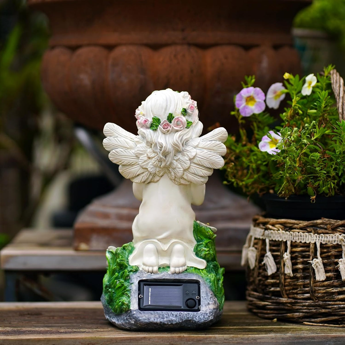 Angel Garden Decor Statue Solar Angel Decorations for Yard Outdoor Decorations for Patio Gift for