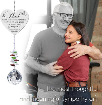 Memorial Crystal Suncatcher,Memorial Gifts for Loss of Dad,Bereavement Gifts for Loss of